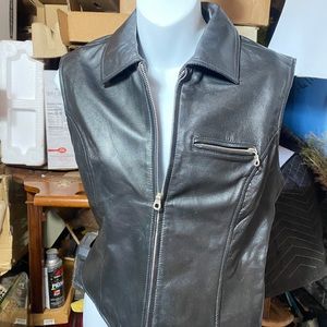 Vest leather small ladies -teens
